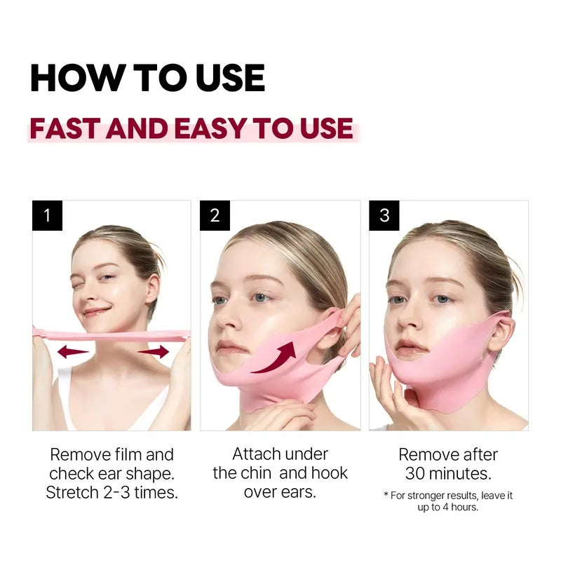 🔥70% OFF | LIMITED TIME🔥Wildtidey Camellia Deep Collagen Chin Lifting Gel Mask – Double Chin Reducer, Defined Jawline Shaper, Firming