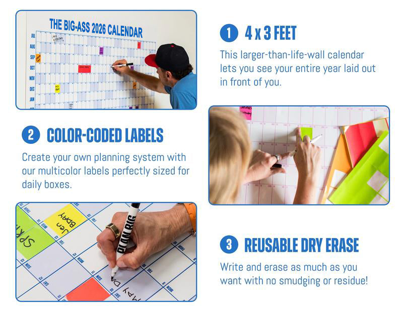 🔥70% OFF | LIMITED TIME🔥THE BIG-ASS 2026 CALENDAR - Design Your Amazing 2026!