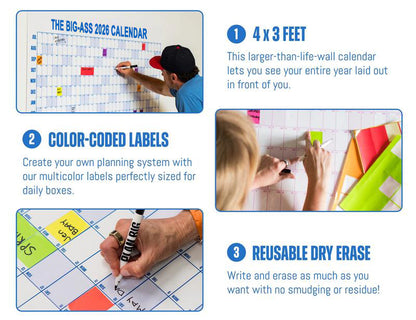 🔥70% OFF | LIMITED TIME🔥THE BIG-ASS 2026 CALENDAR - Design Your Amazing 2026!