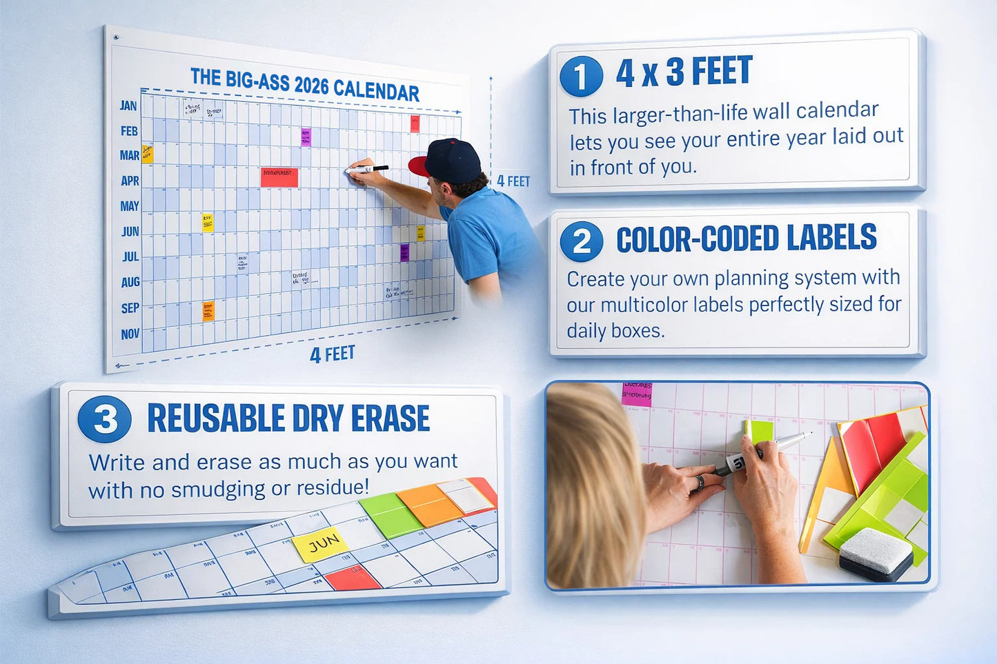 🔥70% OFF | LIMITED TIME🔥THE BIG-ASS 2026 CALENDAR - Design Your Amazing 2026!