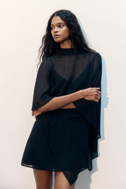 🔥70% OFF | LIMITED TIME🔥Cape-layered dress