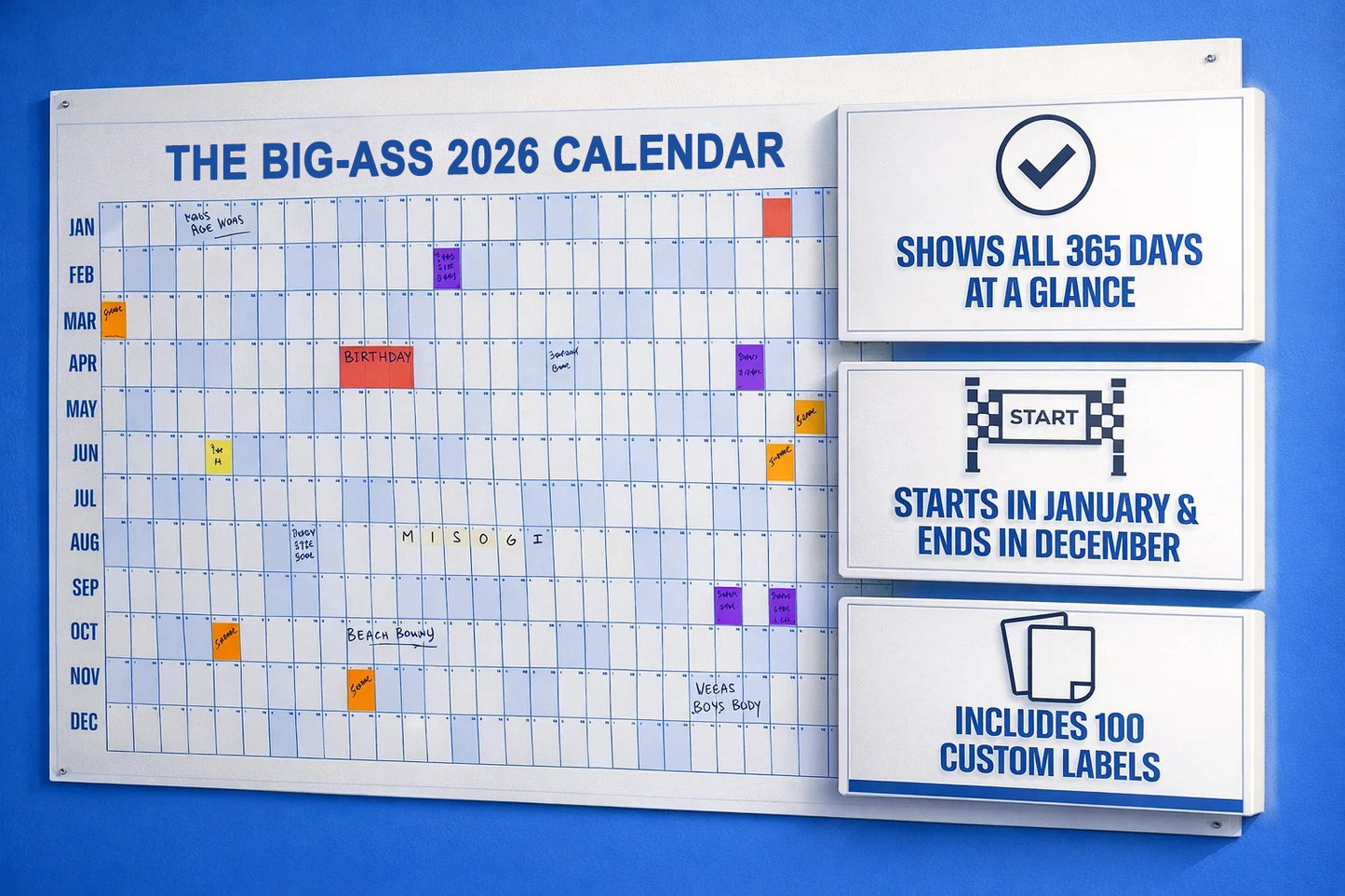 🔥70% OFF | LIMITED TIME🔥THE BIG-ASS 2026 CALENDAR - Design Your Amazing 2026!