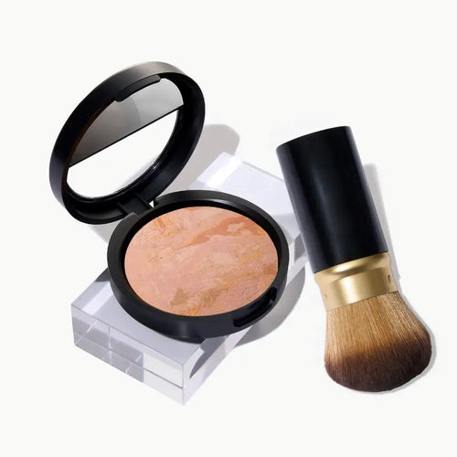 LOVILDS Award-Winning Baked Balance-n-Brighten Color Correcting Powder Foundation - Fair - Buildable Light to Medium Coverage - Demi-Matte Natural Finish