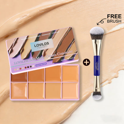 🔥60%OFF🔥LOVILDS Soft Matte Cream Concealer 8-Shade Fade Palette
