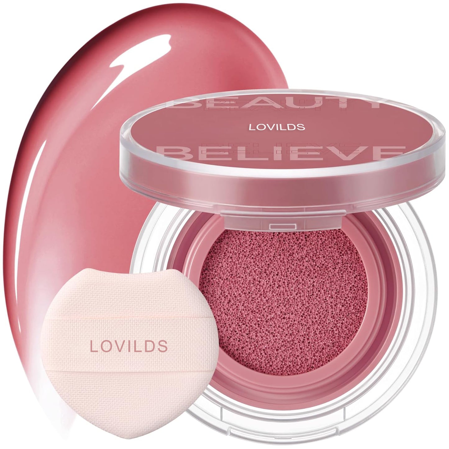 LOVILDS Artist Cushion Blush | Hydrating Korean Makeup Cushion Blush