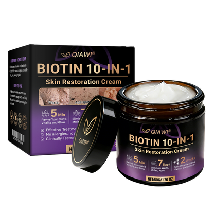 Made and Shipped from USA ✨QIAWI® Biotin 10-in-1 Skin Restoration Cream 🍀