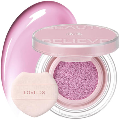 LOVILDS Artist Cushion Blush | Hydrating Korean Makeup Cushion Blush