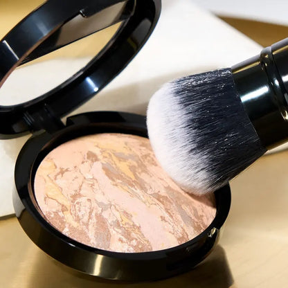 LOVILDS Award-Winning Baked Balance-n-Brighten Color Correcting Powder Foundation - Fair - Buildable Light to Medium Coverage - Demi-Matte Natural Finish