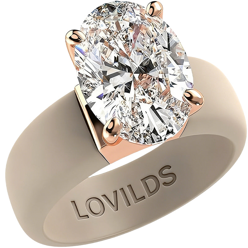 🔥Buy 1 Get 1 Free🔥LOVILDS Silicone Ring – Emerald Cut CZ | Patent-Pending Design