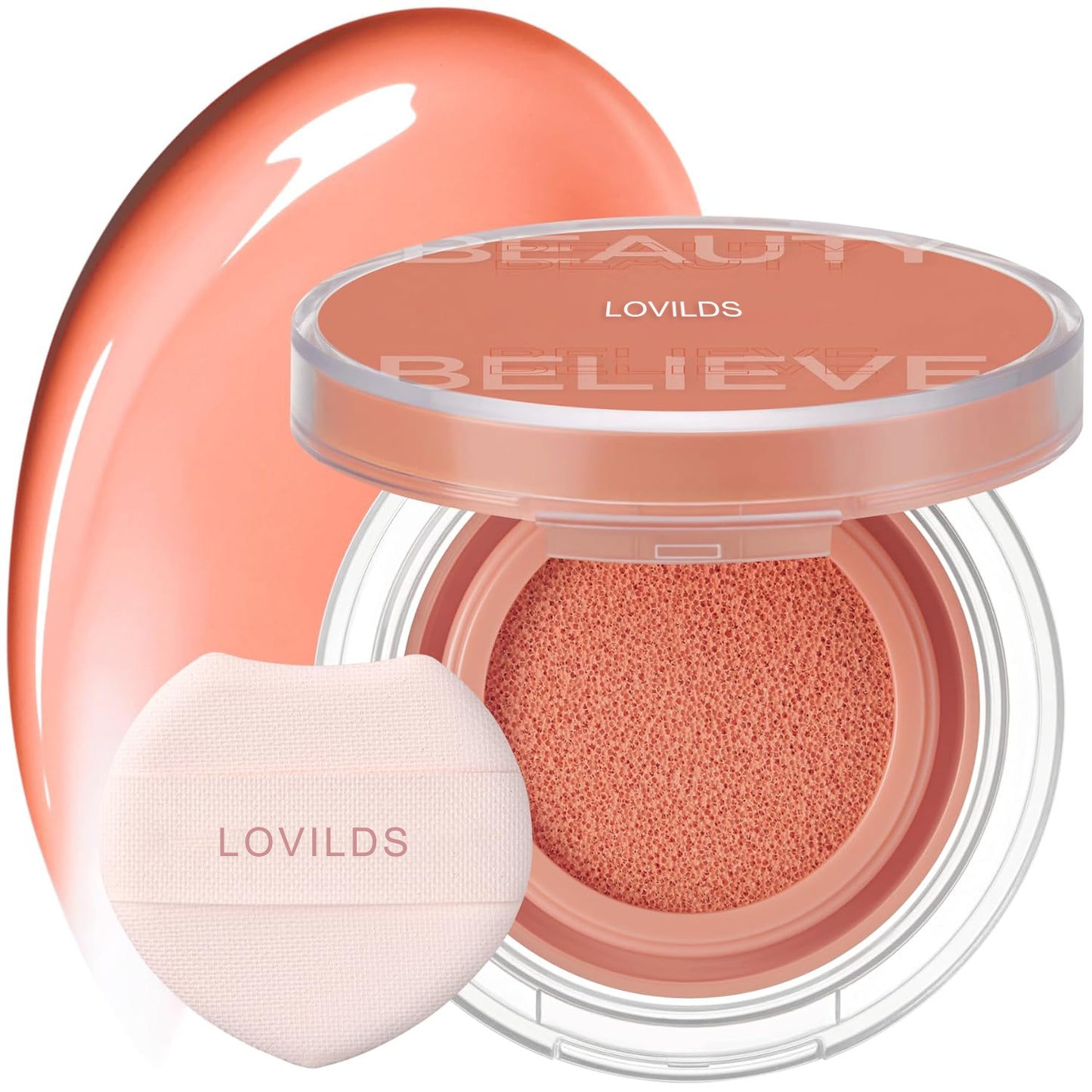 LOVILDS Artist Cushion Blush | Hydrating Korean Makeup Cushion Blush