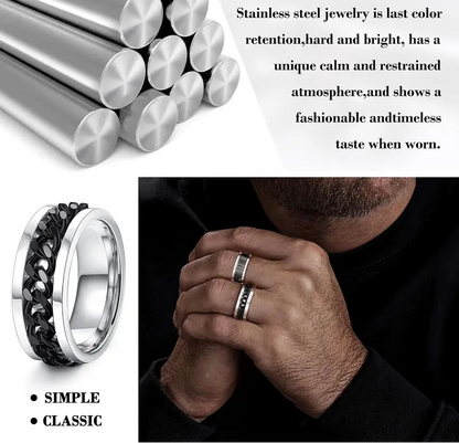 🔥70% OFF | LIMITED TIME🔥16Pcs Stainless Steel Fidget Rings