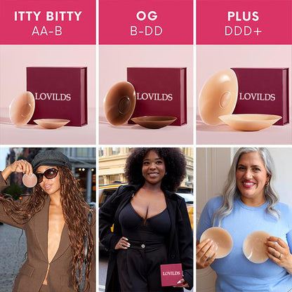 🔥Buy 1 Get 1 Free🔥LOVILDS sticky Circle Nipple Covers for Women - The Viral Sticky Boobs With an Adhesive-free nip nook