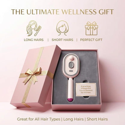 Electric Spray Hair Brush with LED Light & Massage