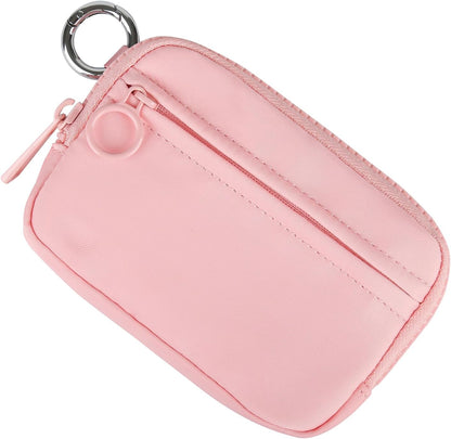🔥70% OFF | LIMITED TIME🔥Mini Zip Card Case for Women with Clear ID Window, Lightweight Small Zipper Wallet,Portable Organizer