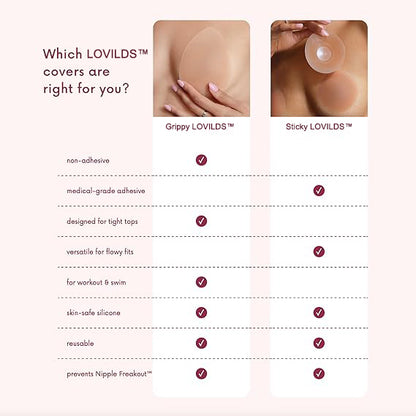 🔥Buy 1 Get 1 Free🔥LOVILDS sticky Circle Nipple Covers for Women - The Viral Sticky Boobs With an Adhesive-free nip nook