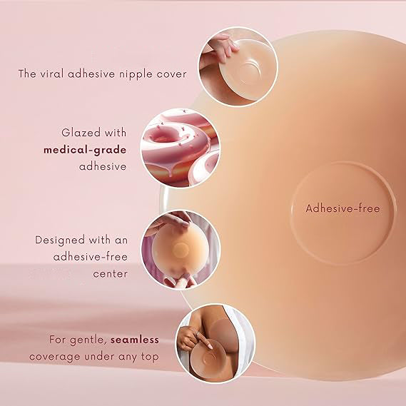 🔥Buy 1 Get 1 Free🔥LOVILDS sticky Circle Nipple Covers for Women - The Viral Sticky Boobs With an Adhesive-free nip nook