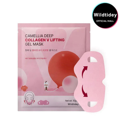 🔥70% OFF | LIMITED TIME🔥Wildtidey Camellia Deep Collagen Chin Lifting Gel Mask – Double Chin Reducer, Defined Jawline Shaper, Firming