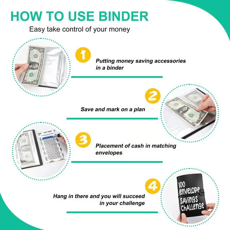 🔥Buy 1 Get 1 Free🔥 🔥LAST DAY--✉️100 Envelope Savings Challenge Book