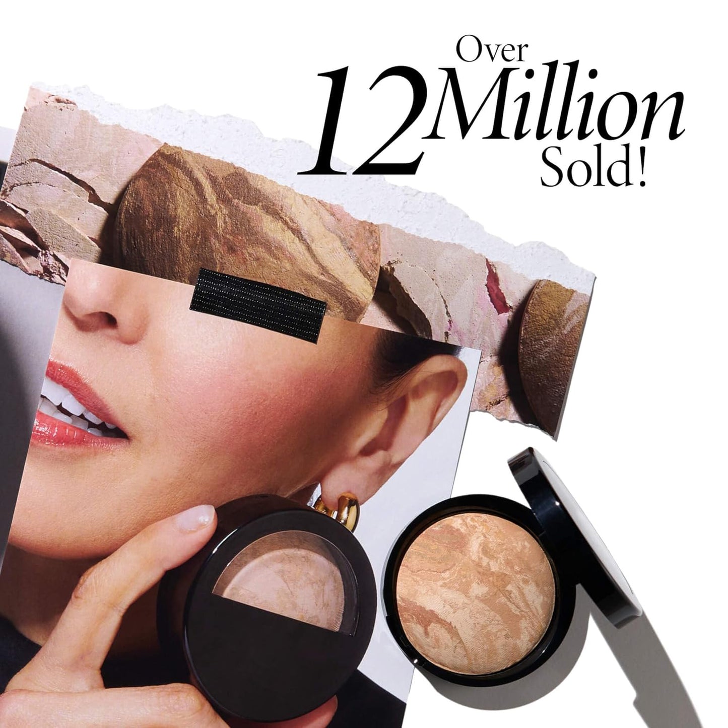 LOVILDS Award-Winning Baked Balance-n-Brighten Color Correcting Powder Foundation - Fair - Buildable Light to Medium Coverage - Demi-Matte Natural Finish