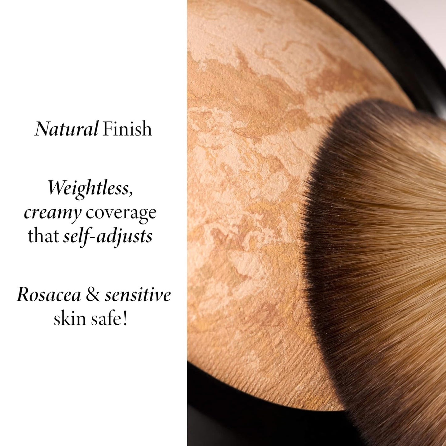 LOVILDS Award-Winning Baked Balance-n-Brighten Color Correcting Powder Foundation - Fair - Buildable Light to Medium Coverage - Demi-Matte Natural Finish