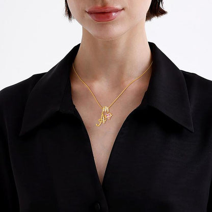 🔥Buy 1 Get 1 Free🔥LOVILDS Art Design Letter Necklace , Gold Chain Set, Hypoallergenic, Adjustable Size