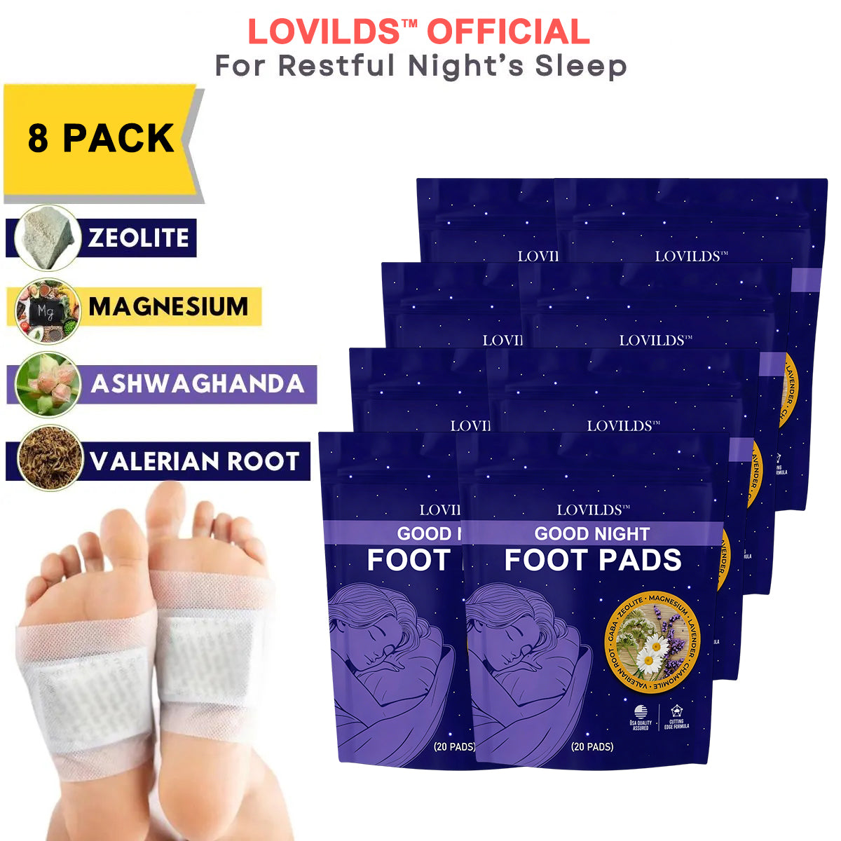 (8 Pack) Detox Foot Pads