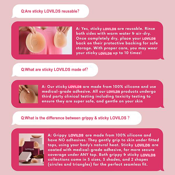 🔥Buy 1 Get 1 Free🔥LOVILDS sticky Circle Nipple Covers for Women - The Viral Sticky Boobs With an Adhesive-free nip nook