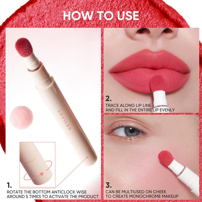 🔥70% OFF | LIMITED TIME🔥LOVILDS Cushion Matte Lip Cream, Hydrating Matte Lipstick
