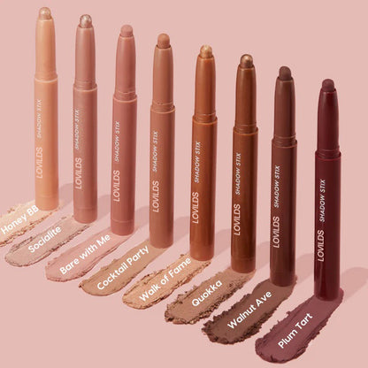 🔥BUY 1, GET 2 FREE🔥LOVILDS Shadow Stix Set – Viral Creamy Eyeshadow Sticks