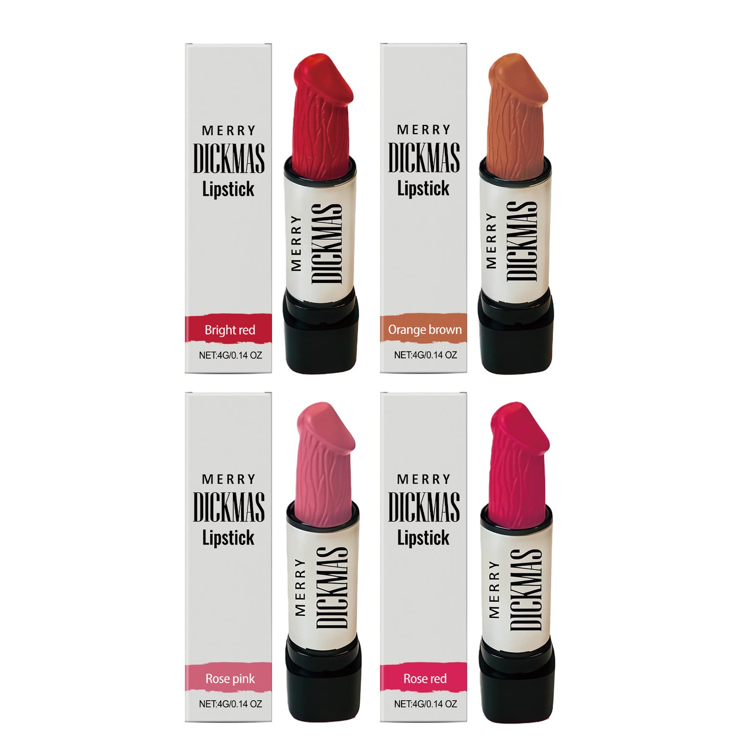 Christmas Secret Party Lipstick Collection — silky smooth, naturally pigmented, and matte with no smudging.