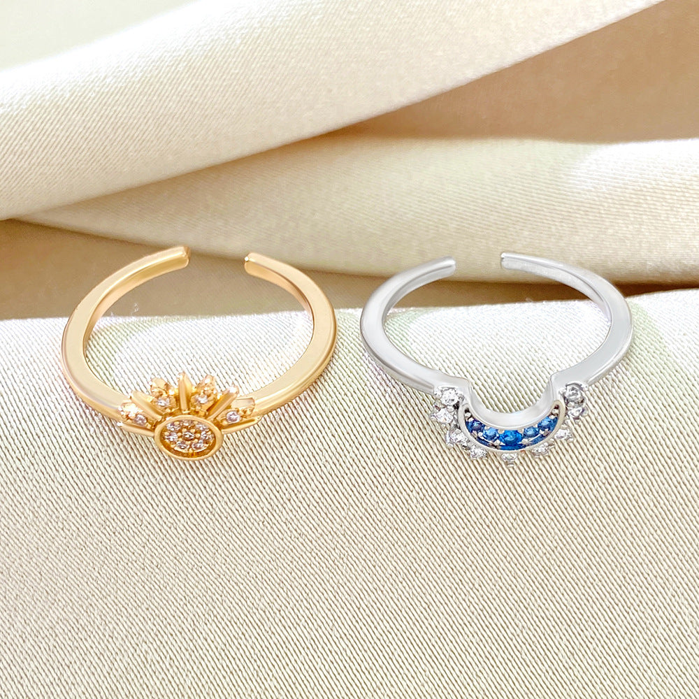 🔥Buy 1 Get 1 Free🔥CELESTIAL SUN AND MOON RING SET
