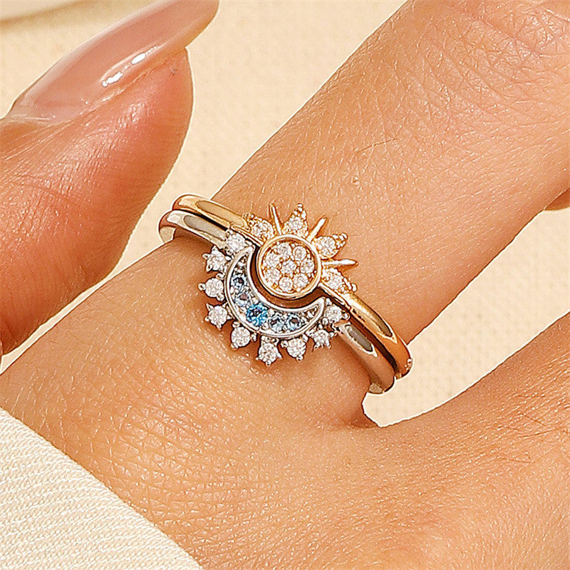 🔥Buy 1 Get 1 Free🔥CELESTIAL SUN AND MOON RING SET