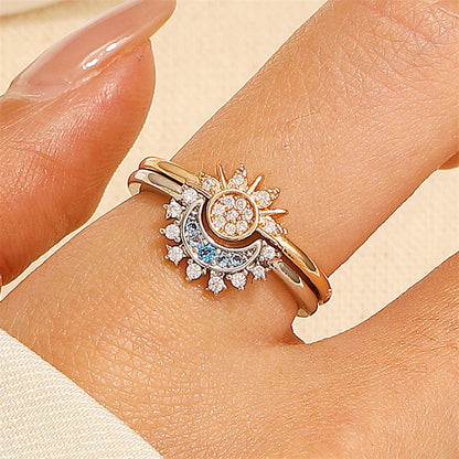 🔥Buy 1 Get 1 Free🔥CELESTIAL SUN AND MOON RING SET