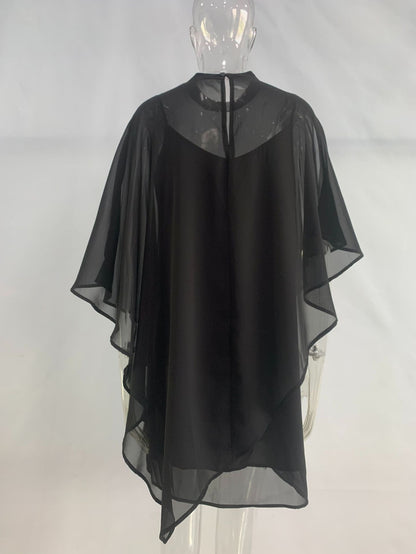 🔥70% OFF | LIMITED TIME🔥Cape-layered dress