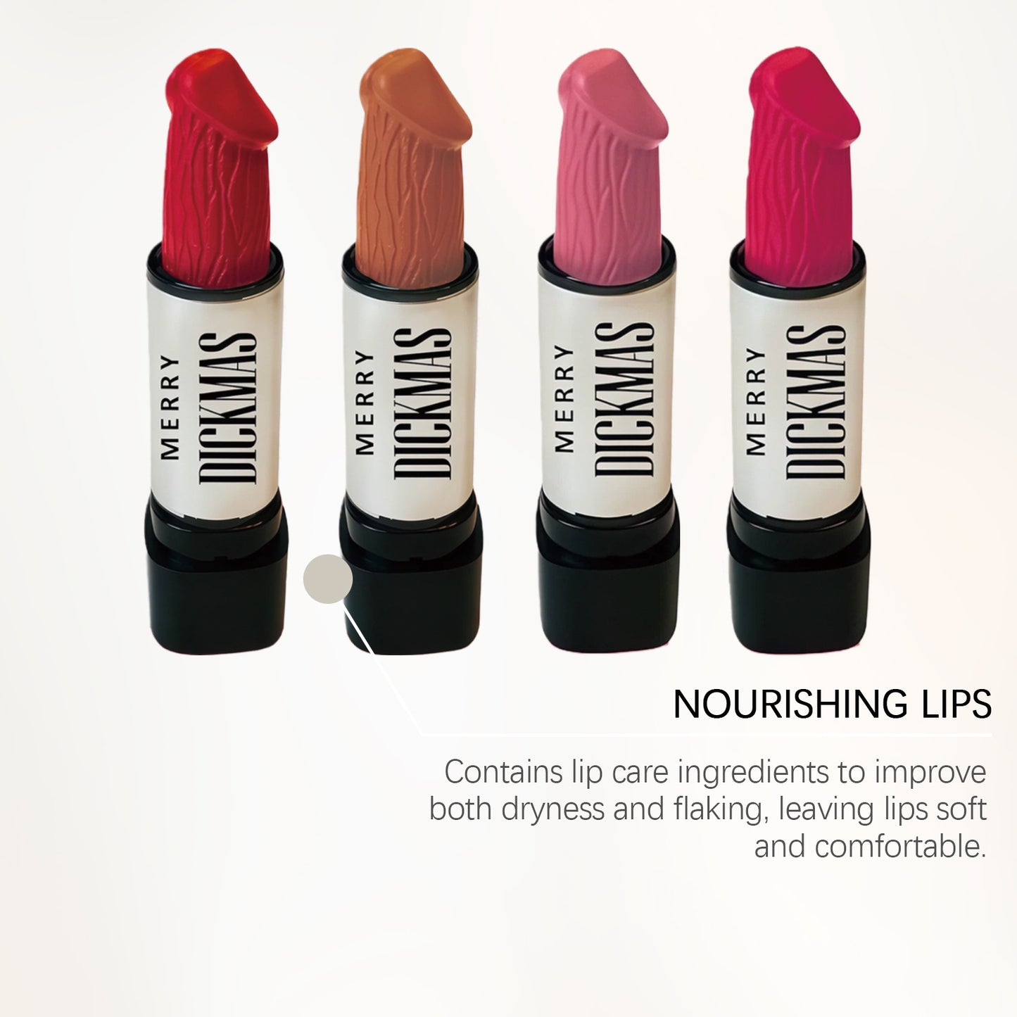 Christmas Secret Party Lipstick Collection — silky smooth, naturally pigmented, and matte with no smudging.