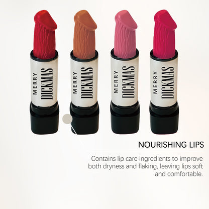 Christmas Secret Party Lipstick Collection — silky smooth, naturally pigmented, and matte with no smudging.