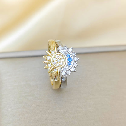 🔥Buy 1 Get 1 Free🔥CELESTIAL SUN AND MOON RING SET