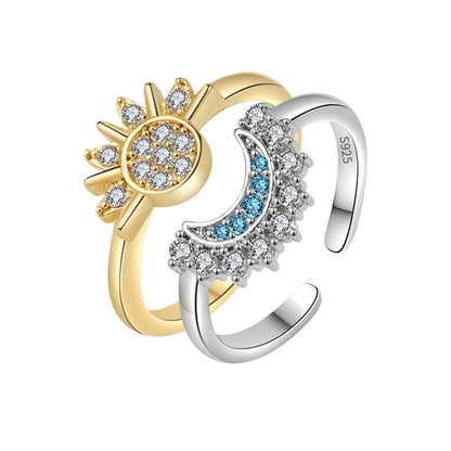 🔥Buy 1 Get 1 Free🔥CELESTIAL SUN AND MOON RING SET