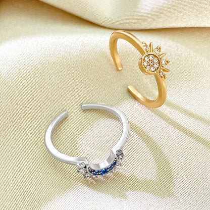 🔥Buy 1 Get 1 Free🔥CELESTIAL SUN AND MOON RING SET