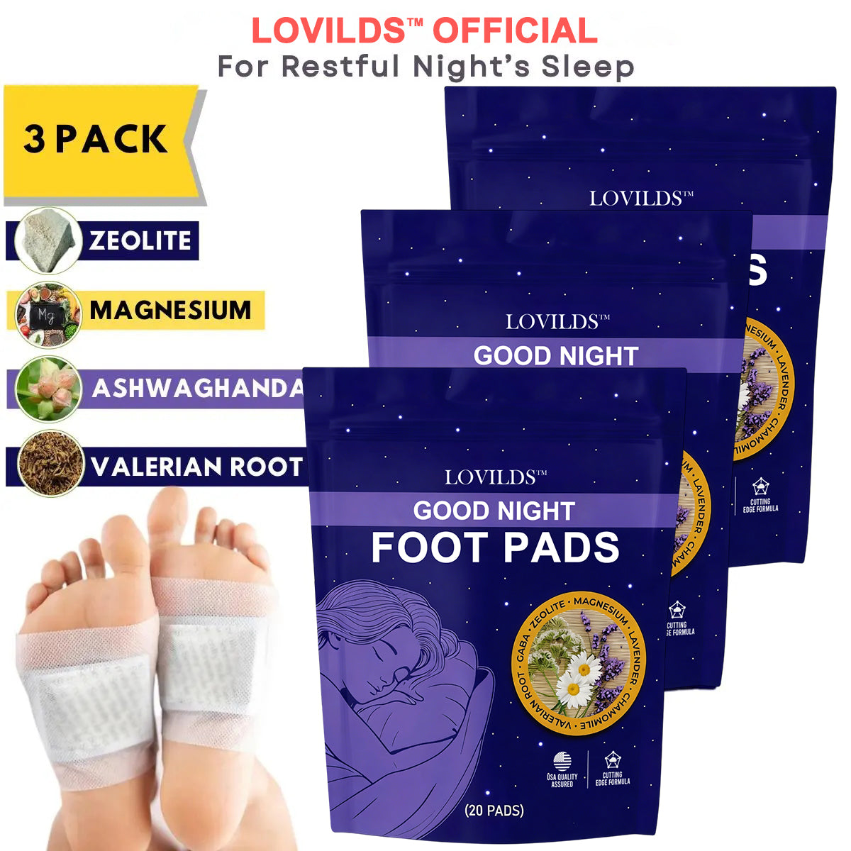 (3 Pack) Detox Foot Pads