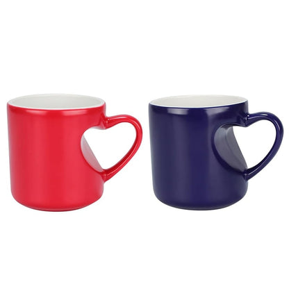 🔥70% OFF | LIMITED TIME🔥Heart-Shaped Color Changing Magic Ceramic Mug, Thermochromic Magic Reveal Design,