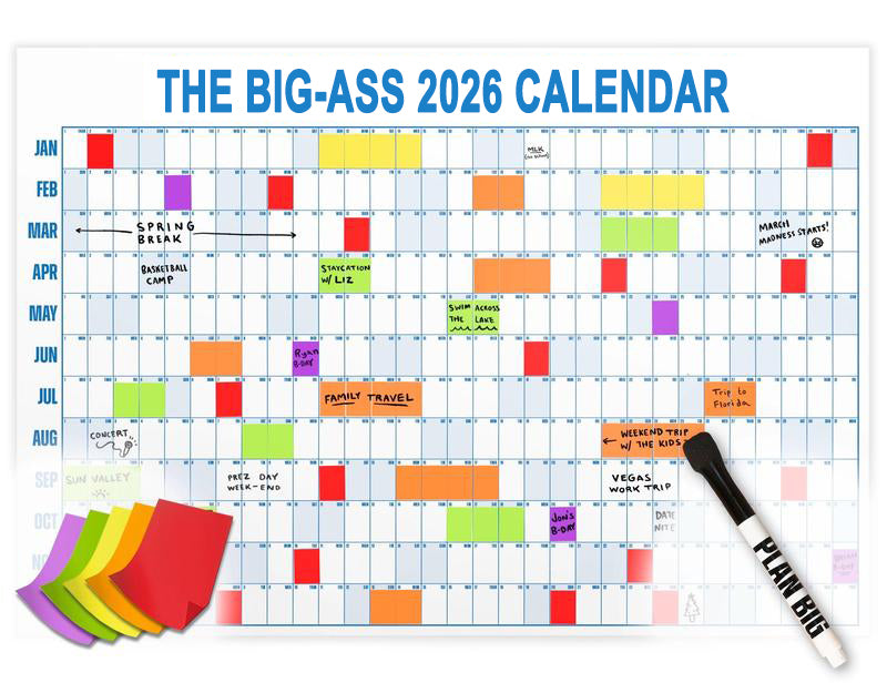 🔥70% OFF | LIMITED TIME🔥THE BIG-ASS 2026 CALENDAR - Design Your Amazing 2026!
