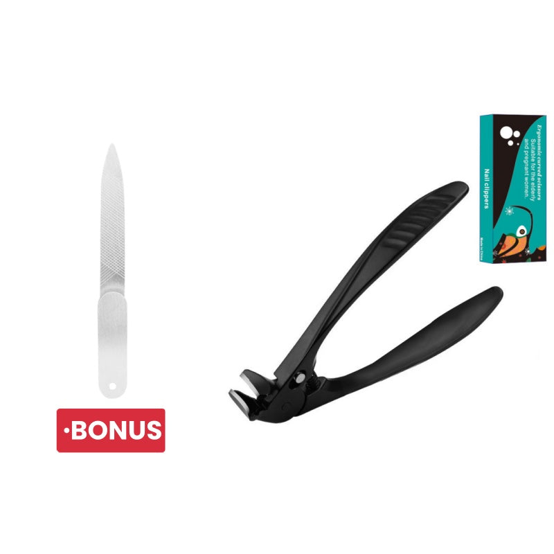 Stainless Steel Nail Clipper with Curved Precision Blades