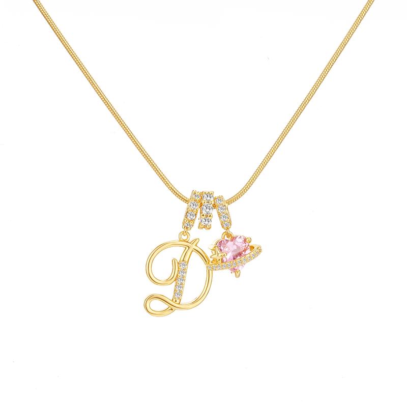 🔥Buy 1 Get 1 Free🔥LOVILDS Art Design Letter Necklace , Gold Chain Set, Hypoallergenic, Adjustable Size