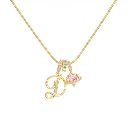 🔥Buy 1 Get 1 Free🔥LOVILDS Art Design Letter Necklace , Gold Chain Set, Hypoallergenic, Adjustable Size