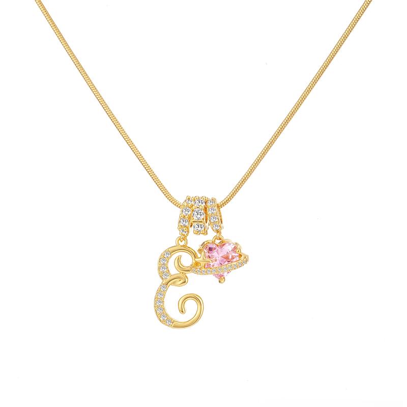 🔥Buy 1 Get 1 Free🔥LOVILDS Art Design Letter Necklace , Gold Chain Set, Hypoallergenic, Adjustable Size