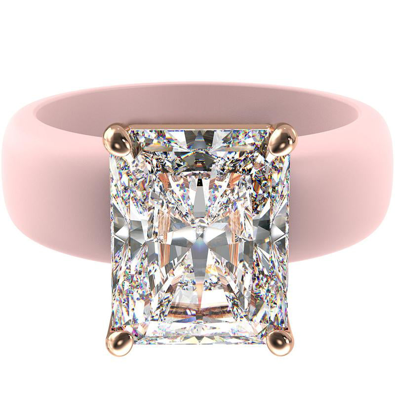 🔥Buy 1 Get 1 Free🔥LOVILDS Silicone Ring – Emerald Cut CZ | Patent-Pending Design