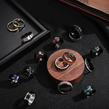 🔥70% OFF | LIMITED TIME🔥16Pcs Stainless Steel Fidget Rings