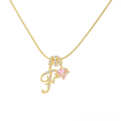 🔥Buy 1 Get 1 Free🔥LOVILDS Art Design Letter Necklace , Gold Chain Set, Hypoallergenic, Adjustable Size
