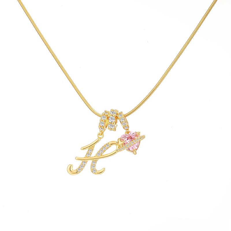 🔥Buy 1 Get 1 Free🔥LOVILDS Art Design Letter Necklace , Gold Chain Set, Hypoallergenic, Adjustable Size